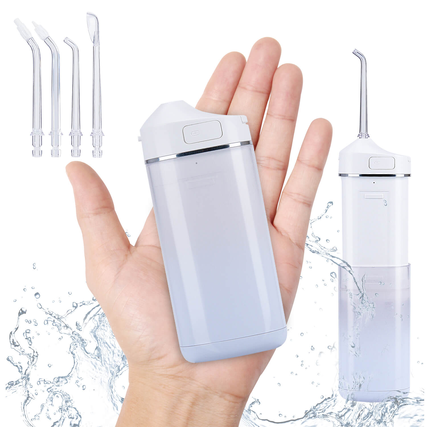 Flosser de agua Irrigador bucal Limpiador de dientes de agua Pick, Home & Travel Flossers de agua para dientes, aparatos ortopédicos Cuidado de puentes